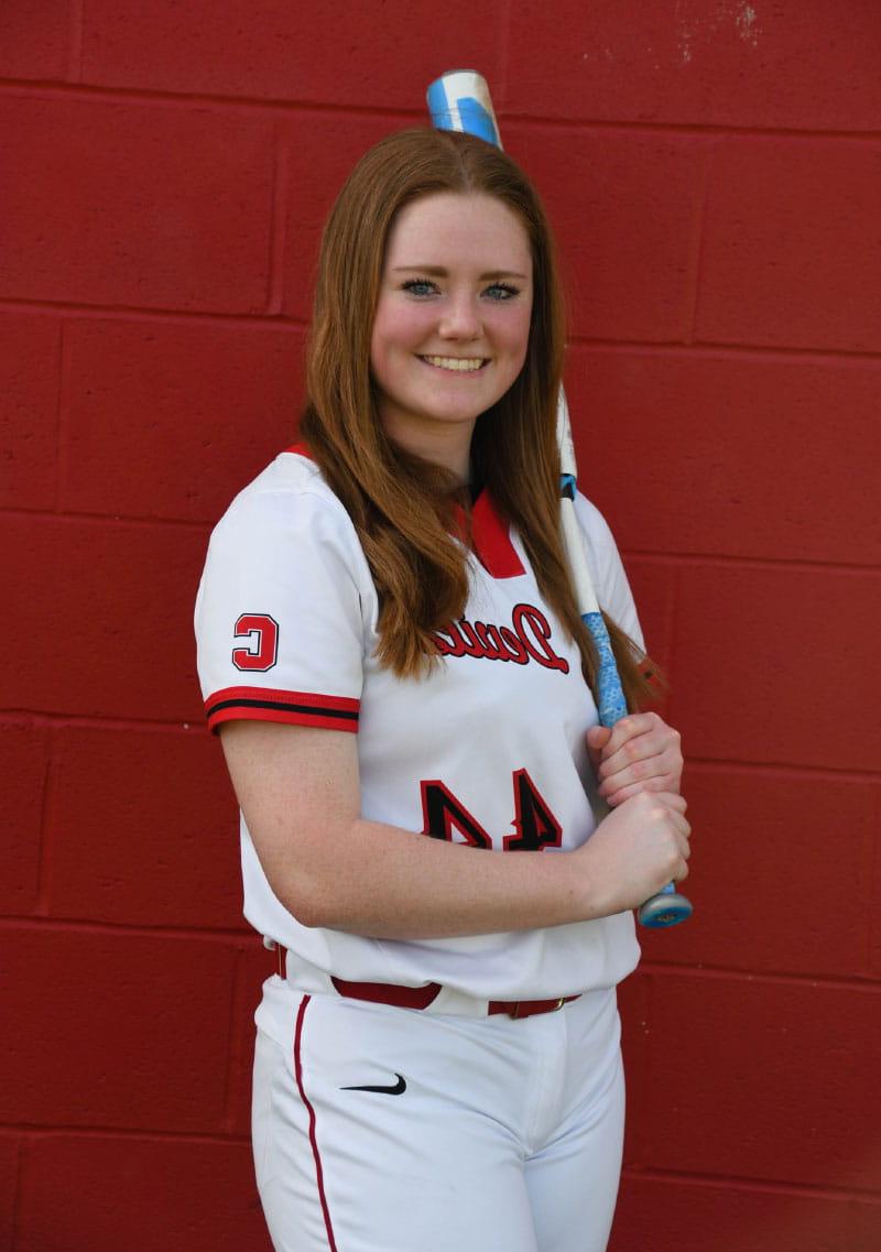 Maddy Ferriter was back on the softball field a week after the hole in her heart was repaired. (Photo courtesy of the Ferriter family)